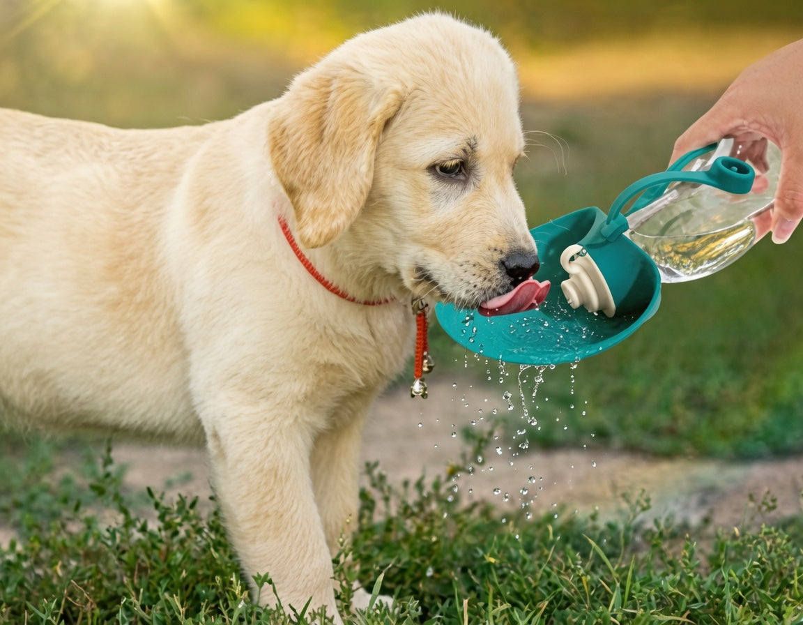 Botella de agua portátil para perros 580ml